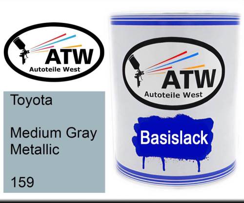 Toyota, Medium Gray Metallic, 159: 1L Lackdose, von ATW Autoteile West.